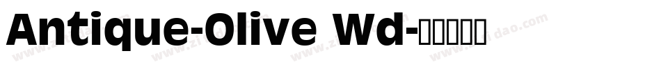 Antique-Olive Wd字体转换